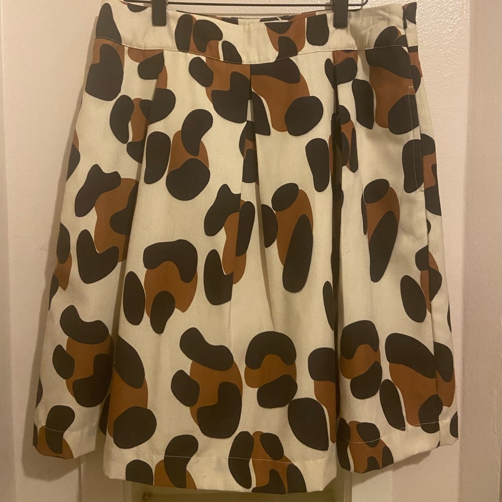 Essentiel Antwerp Animal Print Pleated Skirt